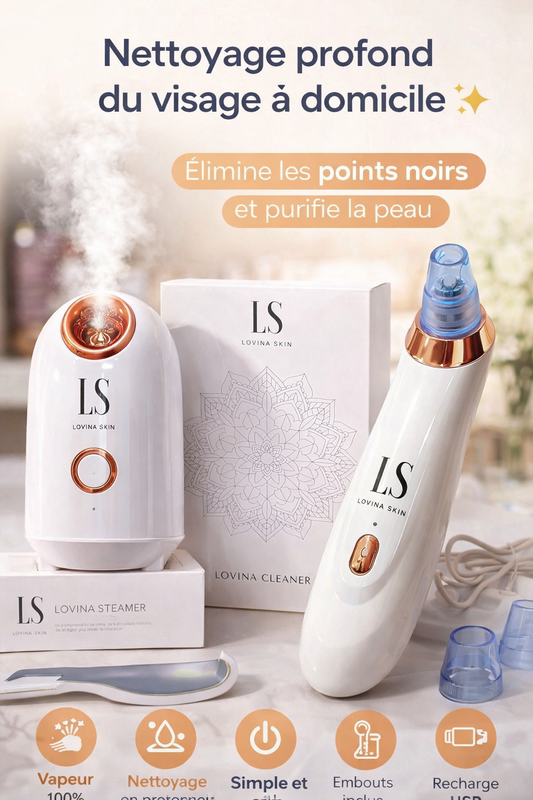 Appareil Vapeur Visage & Extracteur de Points Noirs LS – Nettoyage Profond à Domicile