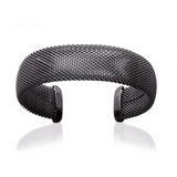 Bracelet Manchette en Ruthénium – Largeur 18 mm – Acier Inoxydable Bracelet Manchette en Ruthénium – Largeur 18 mm – Acier Inoxydable