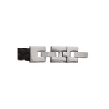 Bracelet homme acier Inoxydable cuir tressé et carbone Bracelet homme acier Inoxydable cuir tressé et carbone