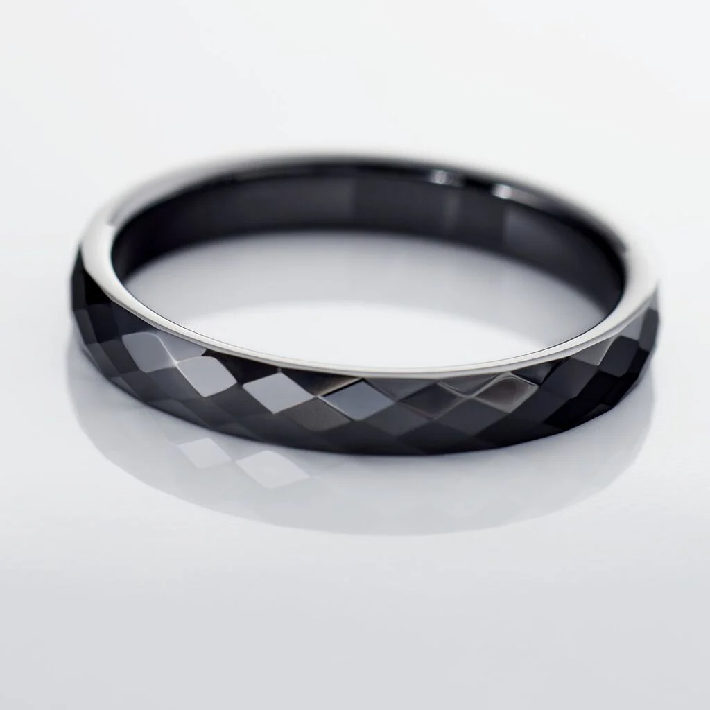 Bague Pilar Petite Ceramique Noir Céramique Bague Pilar Petite Ceramique Noir Céramique