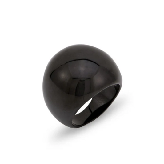Bague Dome en Céramique – Élégance Intemporelle et Design Audacieux
