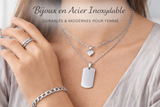 Collection de bijoux en acier inoxydable durables pour femme – Kunuz Algérie