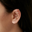 Boucle d’Oreille Ear Cuff Élégance Cristal Plaqué Or Xuping