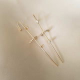 Boucle d’Oreille Ear Cuff Élégance Cristal Plaqué Or Xuping