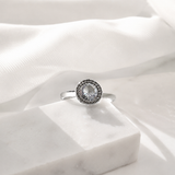 Bague en argent 925 “Cercle d’Éclat” – Élégance intemporelle sertie de zircons