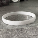 Bracelet Jonc Blanc Facetté Diamètre 65MM En Pure Céramique