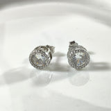 Boucles d’Oreilles Argent Solitaire Prestige – Zircon Brillance Luxe