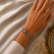 🧿 Bracelet Géométrique Œil Protecteur Élégance Argentée
