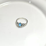 Bague Élégance Bleue – Pierre Cristal Raffinée
