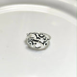 Bague Arabesque Élégante en Acier Inoxydable