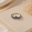 Bague Couronne Princesse en Acier Inoxydable – Style Royal Élégant