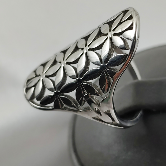 Bague Fleur de Vie – Élégance et Symbolisme Acier inoxydable