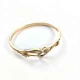 Bracelet Xuping doré avec zirconium – Design fleuri et élégant