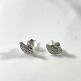 Boucles d’Oreilles Argent Cygne Élégant – Zircon Brillance Luxe