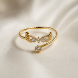 Bague Femme Ailes Élégance Brillante