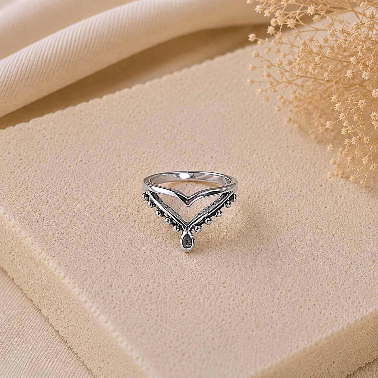 Bague Minimaliste en Acier Inoxydable – Style Bohème Élégant