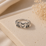Bague Éléphant en Acier Inoxydable – Style Porte-Bonheur Élégant