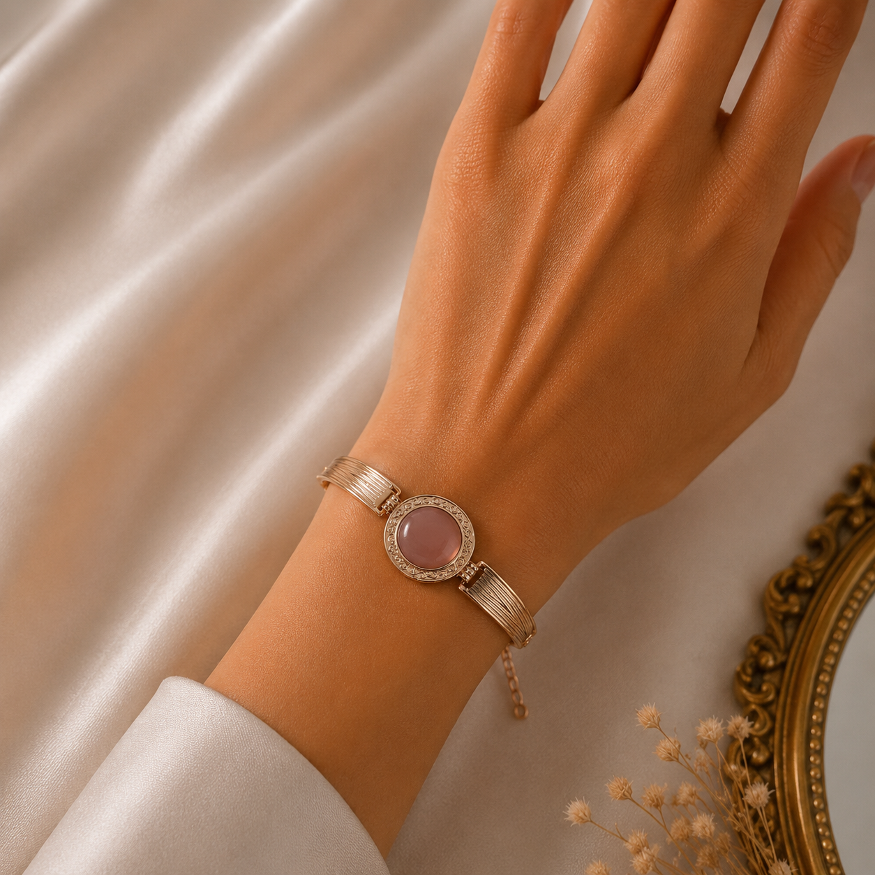 Bracelet Rose Élégance – Charme Intemporel