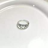 Bague Papillon en Acier Inoxydable – Élégance Fine & Moderne