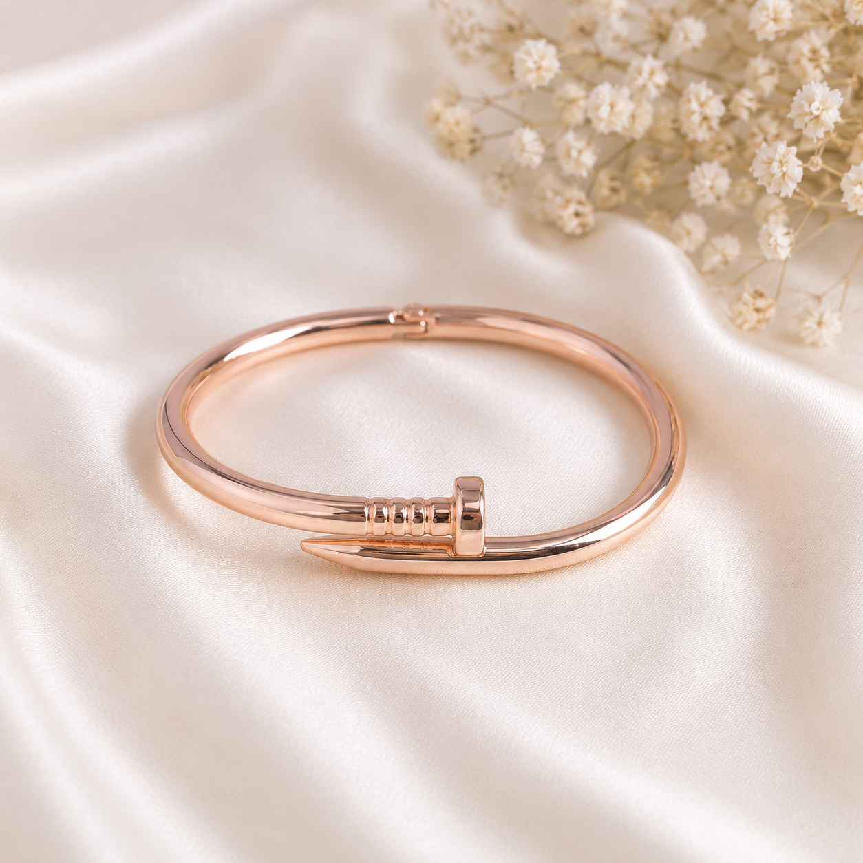 Bracelet Clou Élégance Dorée – Style Intemporel
