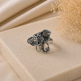 Bague Éléphant Artistique en Acier Inoxydable – Style Bohème Chic