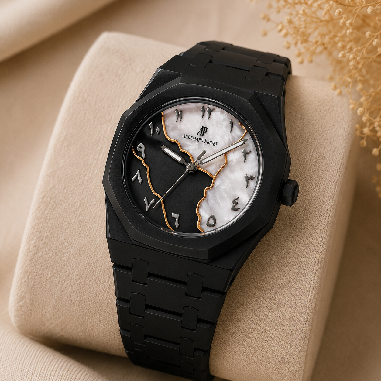 Montre Noir Élégance Minimaliste
