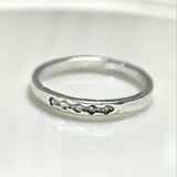 Bague Minimaliste Gravée en Acier Inoxydable