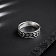 Bague Homme Argent 925 Motif Tressé Vintage