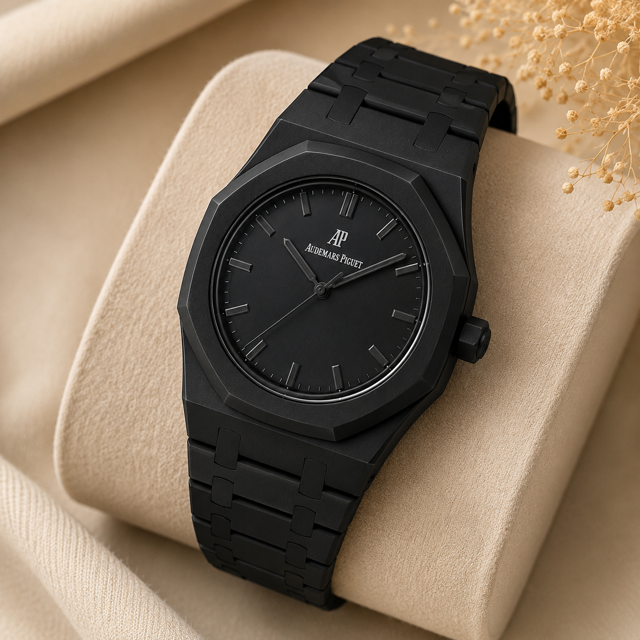 Montre Noir Élégance Minimaliste