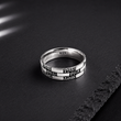Bague Homme Argent 925 Motif Géométrique Vintage
