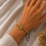 👑 Bracelet Couronne Royale Ajustable