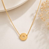 Collier Rond Minimaliste en Plaqué Or – Élégance Moderne