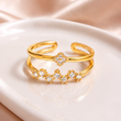 Bague Double Élégance Brillante ✨