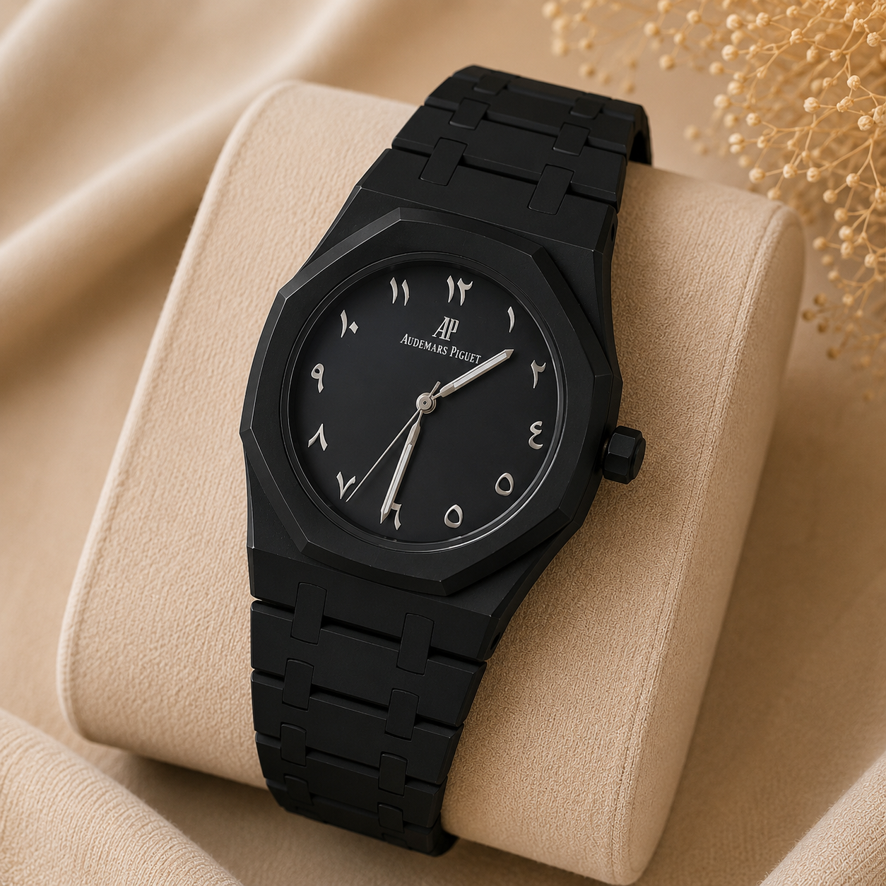 Montre Noir Élégance Minimaliste