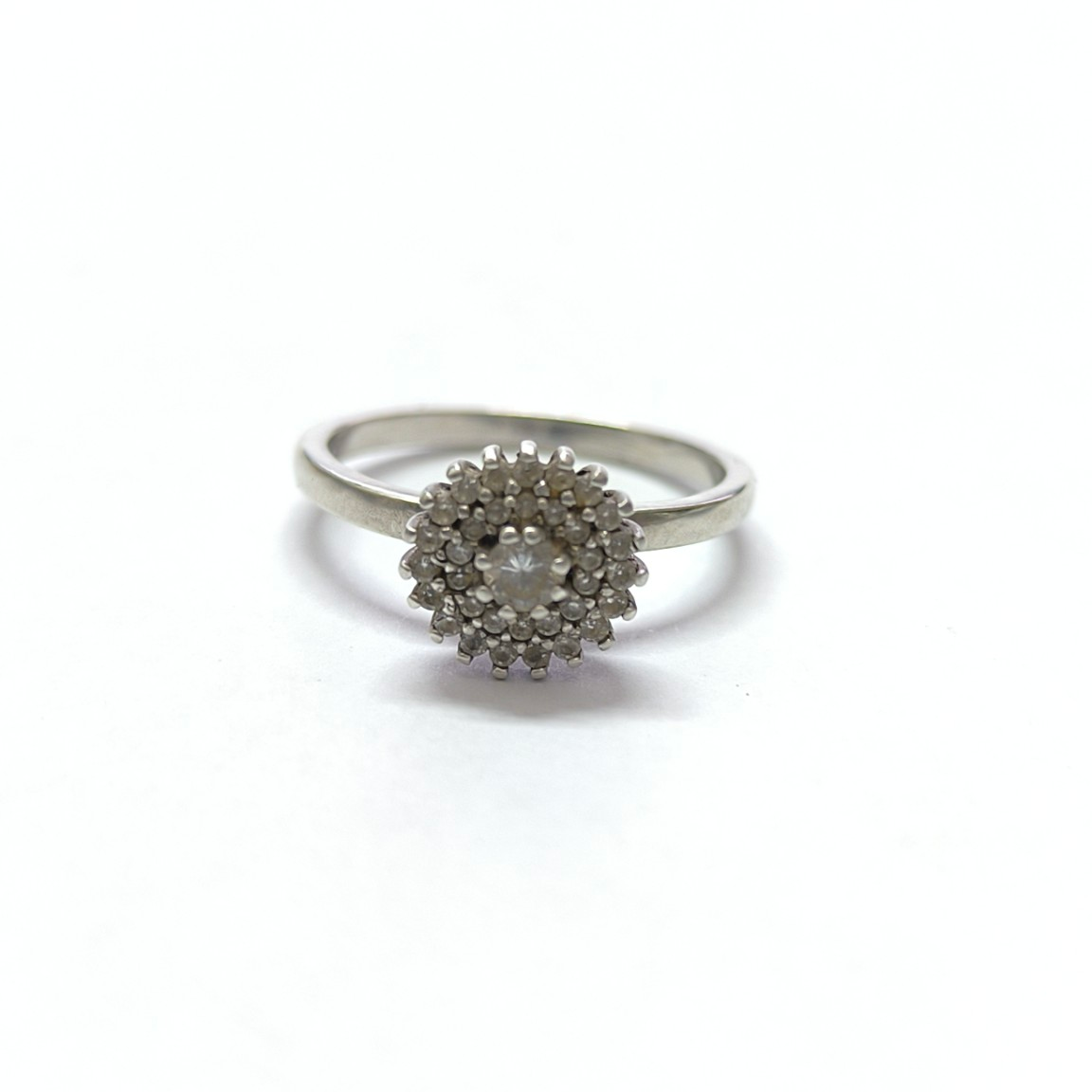 Bague Fleur Brillante en Argent 925 – Éclat Zircon Multirang