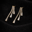 Boucles d’Oreilles Élégance Royale – Cascade Zircon Plaqué Or