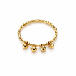 Bague Perles Suspendues Élégante – Plaqué Or CN – Garantie 10 Ans