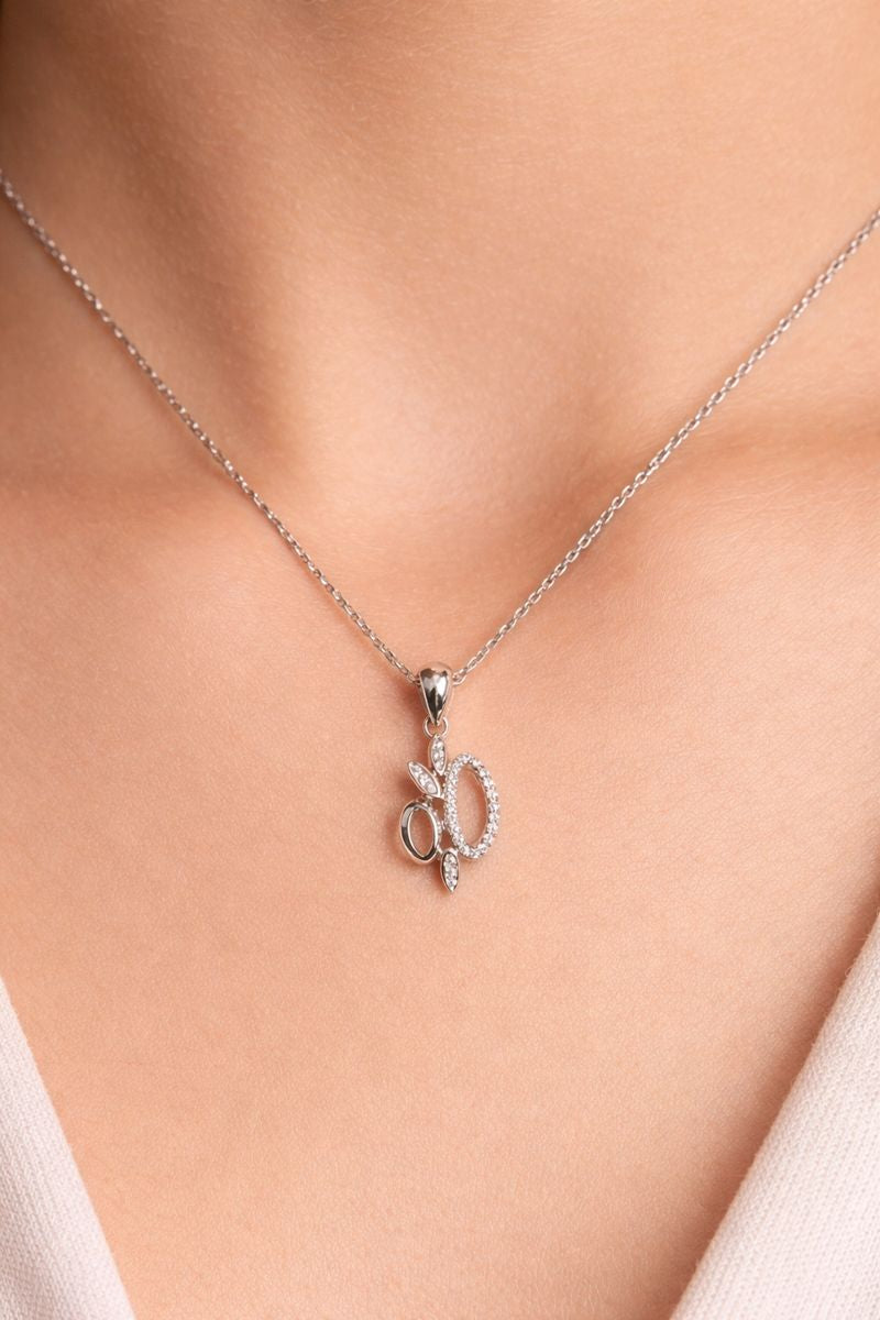 Chaîne Élégance Infinity – Argent Rhodié & Cristaux