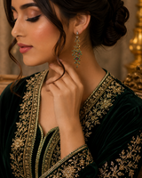 Boucles d’Oreilles Fleur Éternelle en Bronze – Élégance Orientale