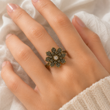 Bague Fleur Vintage Éclat Élégant ✨