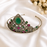Serre-Tête antique Princesse en Véritable Bronze et argent – Couronne Élégance Royale