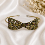 Serre-Tête Papillon en Véritable Bronze – Élégance Vintage