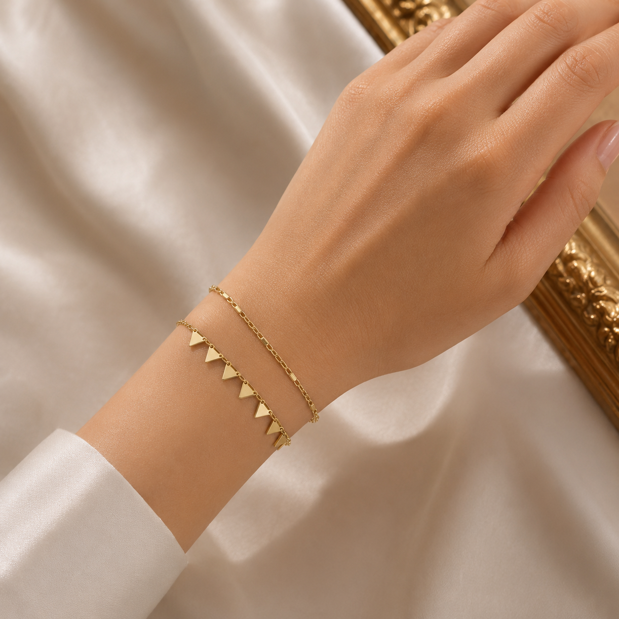 Bracelet Golden Triangle ✨