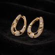Boucles d’Oreilles Aura Royale – Doré & Zircon Éclat xuping plaque or