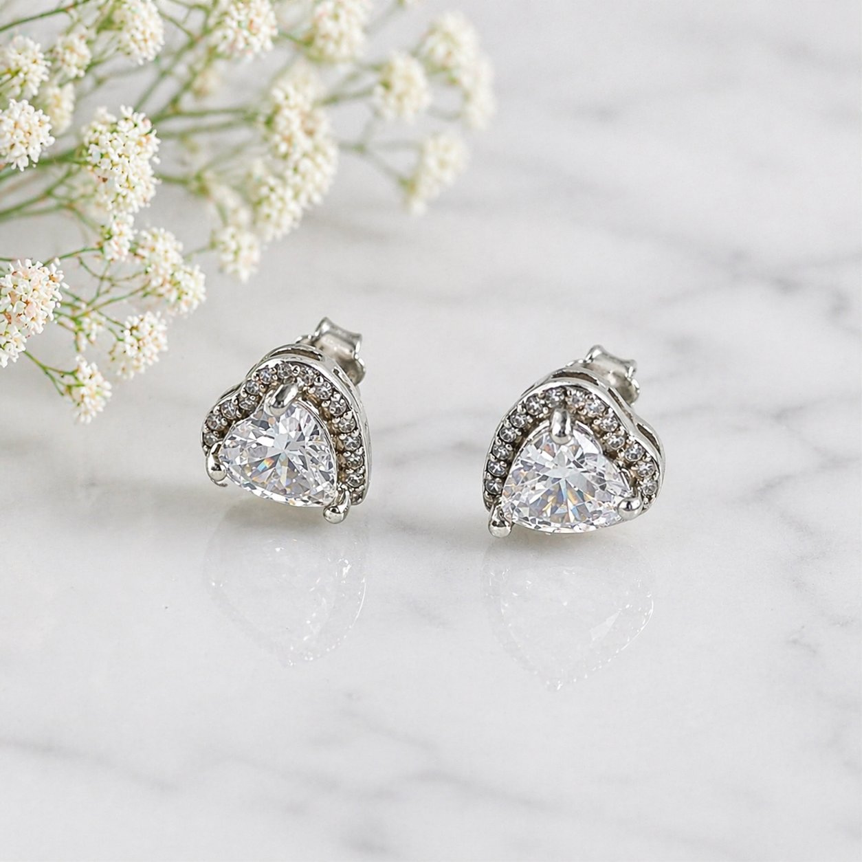 Boucles d’Oreilles Argent Trinité Éclat – Zircon Triangle Luxe