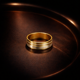Alliance Dorée & Argent Brossé – Élégance Contemporaine