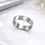 Bague Homme Argentée Classique – Élégance Minimaliste