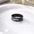 Bague Love Élégance – Acier Noir Premium