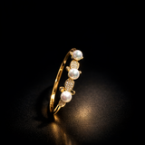 Bracelet Élégance Perle Royale plaque or xuping