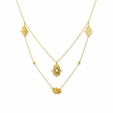 Collier Double Main de Fatma Dorée – Élégance Mystique & Raffinement